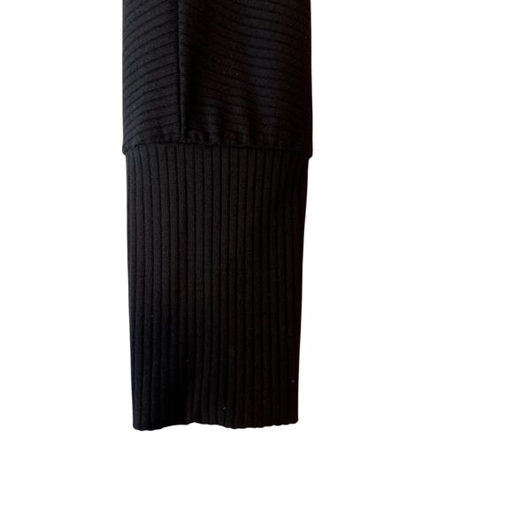 STILLWATER Did it Again Rib Dress Long Sleeve Midi Dress in Black Women’s Medium - Picture 7 of 13